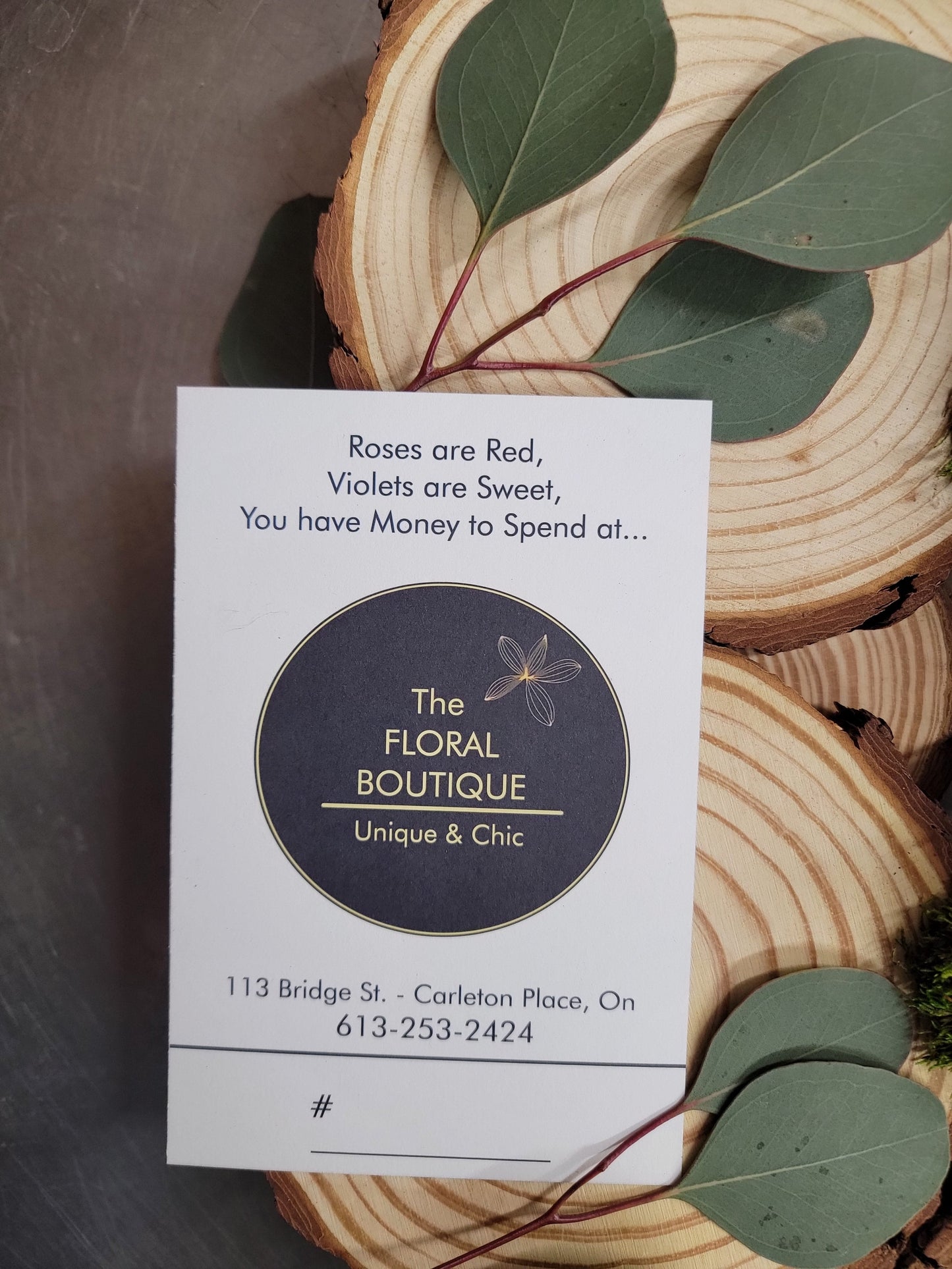 THE FLORAL BOUTIQUE: GIFT CARD