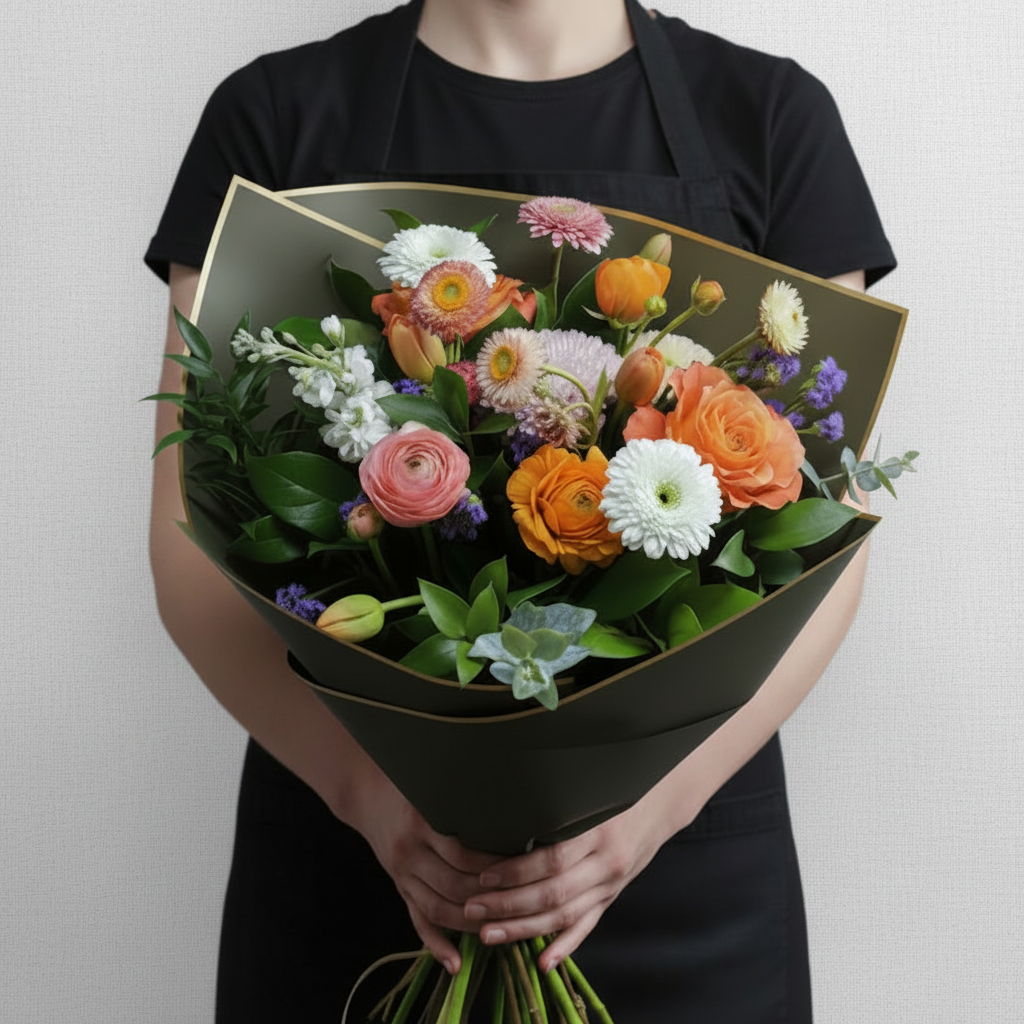 Pastel Sunrise Hand-tied Bouquet