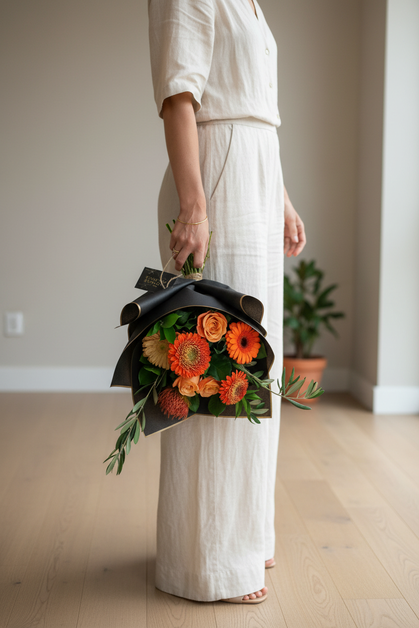 Orange Crush Hand-Tied Bouquet