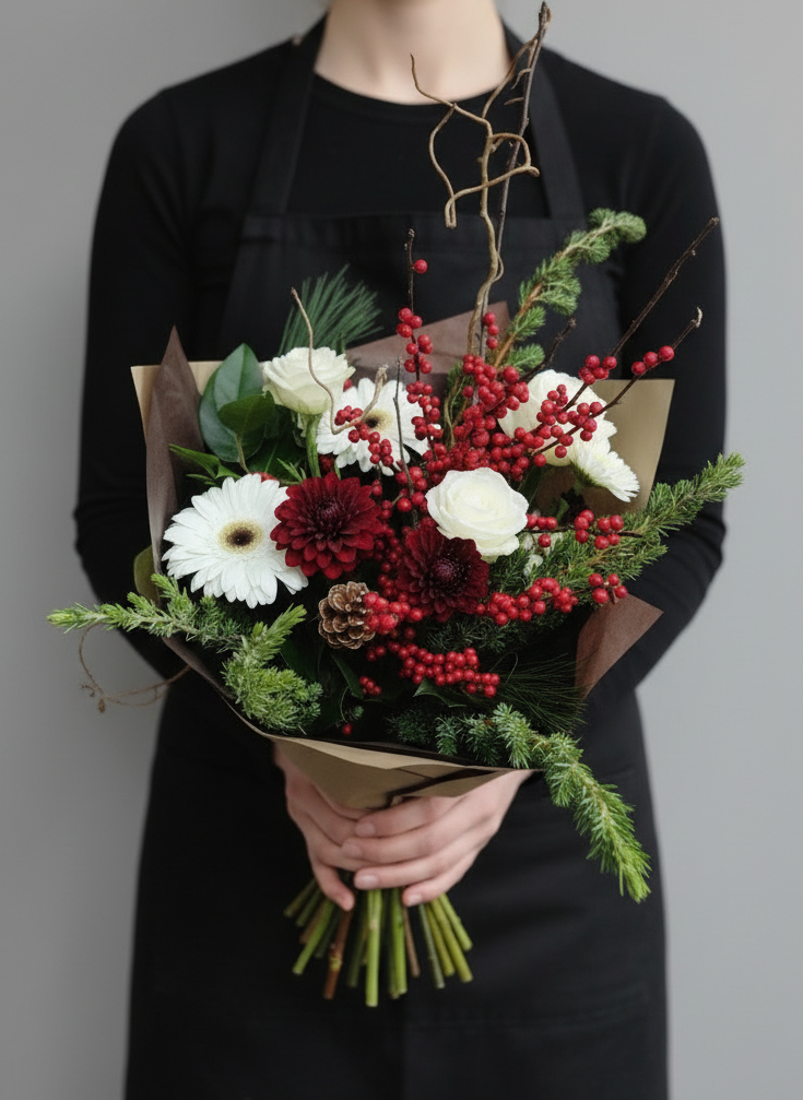 Festive Hand-Tied Bouquet