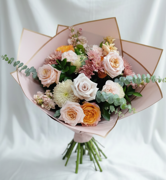 Peach Parfait Hand-Tied Bouquet