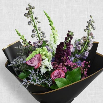 Violet Embrace Hand-tied Bouquet