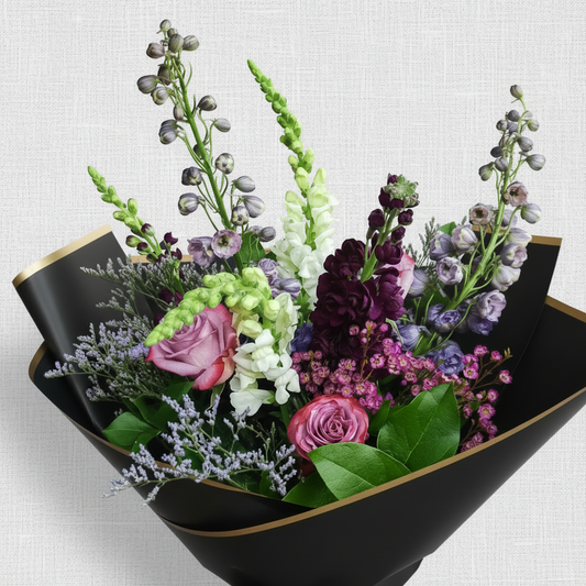 Violet Embrace Hand-tied Bouquet