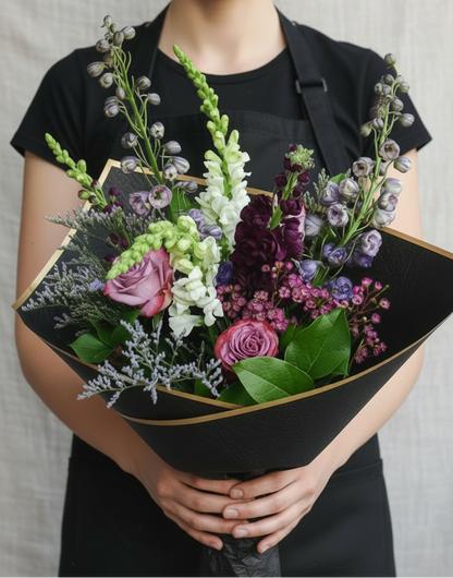Violet Embrace Hand-tied Bouquet
